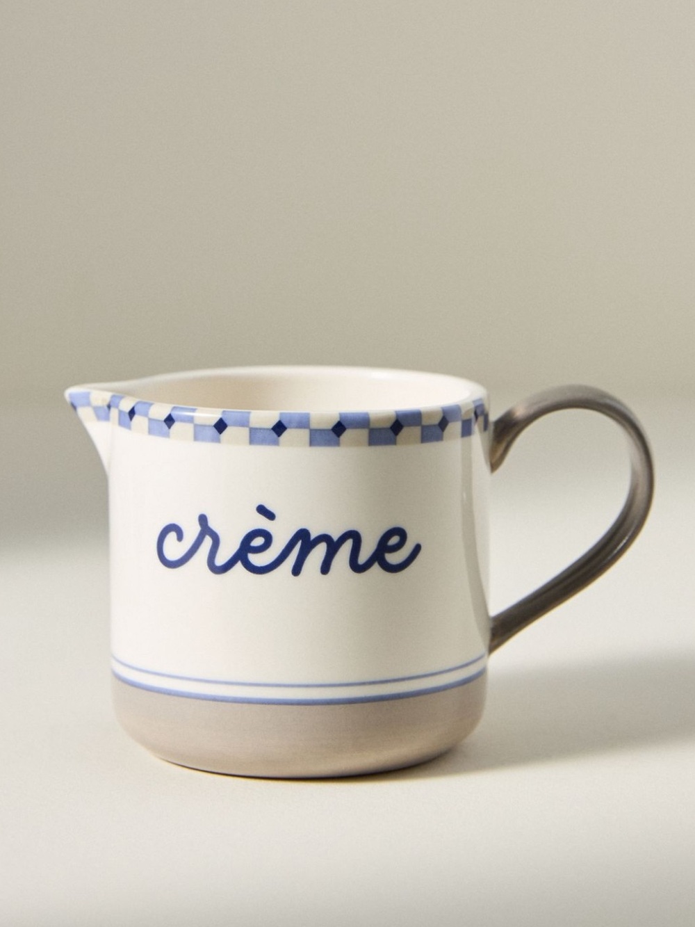 ANTHROPOLOGIE➕Cafe Violette Handpainted Stoneware Creamer NWT